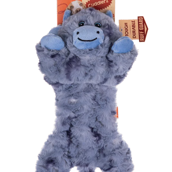 Plyšová hračka pro psy s 5 pískátky a šustivým papírem – Growl Cuddlerz Chewy kráva