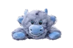 Plyšová hračka pro psy s 5 pískátky a šustivým papírem – Growl Cuddlerz Chewy kráva - Obrázek 2