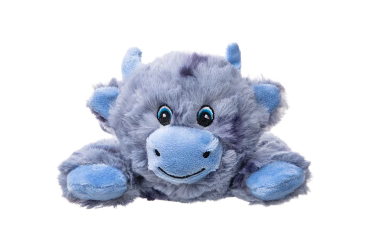 Plyšová hračka pro psy s 5 pískátky a šustivým papírem – Growl Cuddlerz Chewy kráva - Obrázek 2