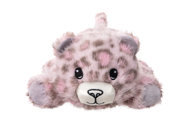 Plyšová hračka pro psy s pevnými švy – Growl Snugglez Sierra, sněžný leopard - Obrázek 2