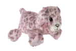 Plyšová hračka pro psy s pevnými švy – Growl Snugglez Sierra, sněžný leopard - Obrázek 3