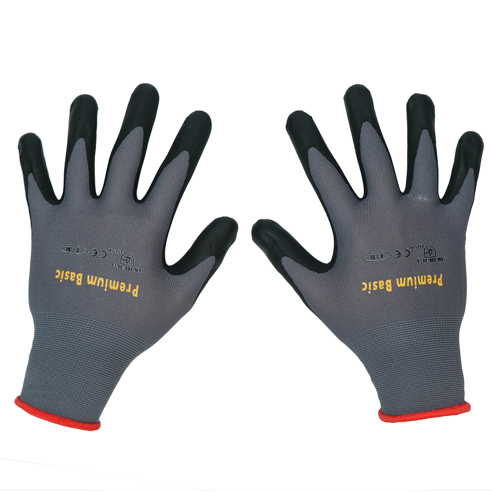 Pracovní rukavice s povrchovou vrstvou z nitrilové pěny, velikost M (8) – Keron Premium Basic - Obrázek 1