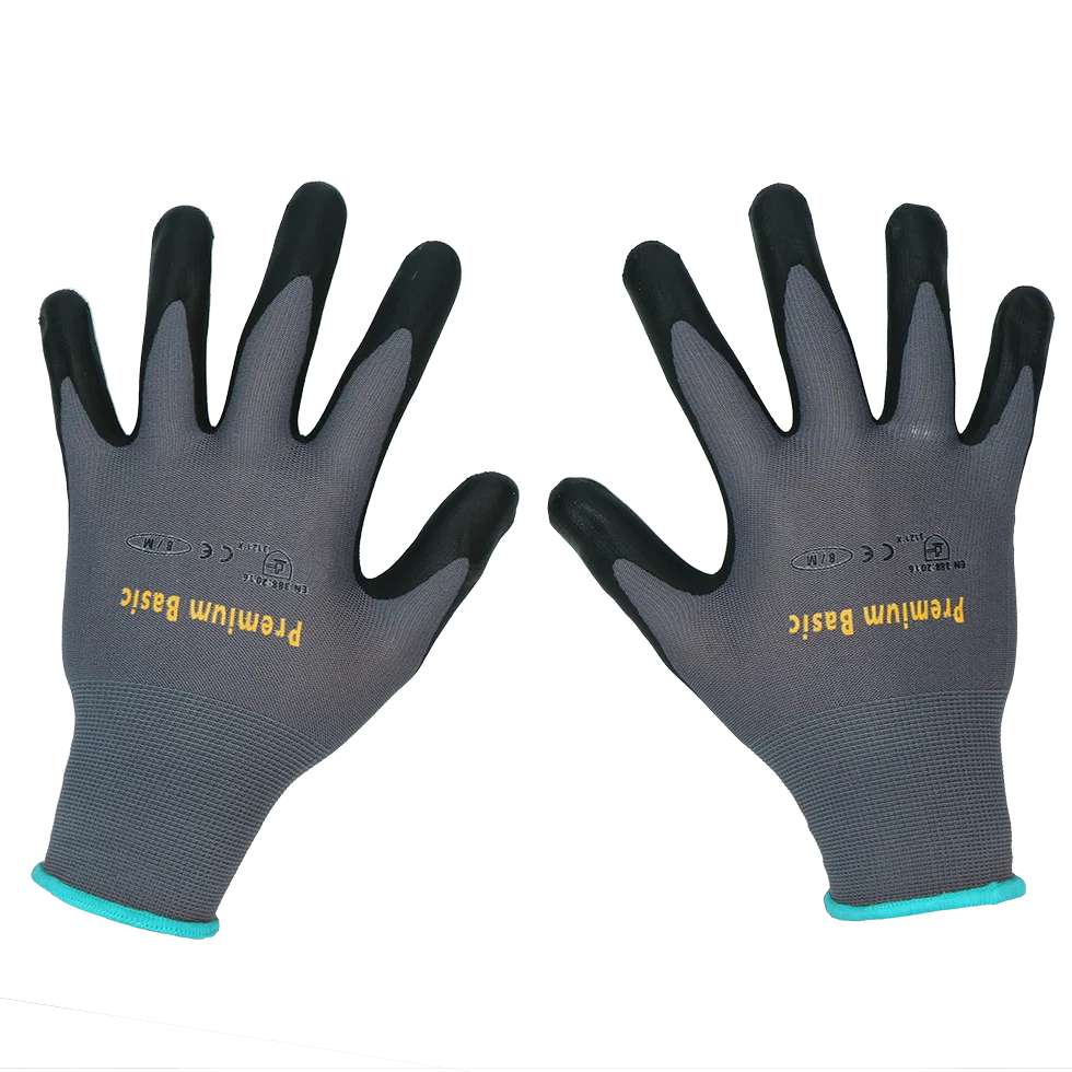 HAND025.png Pracovní rukavice s nitrilovou pěnovou povrchovou úpravou, velikost XXL (11) – Keron Premium Basic - Obrázek 1