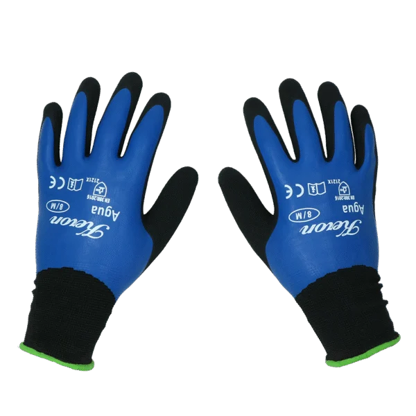Nylonové pracovní rukavice s latexovou pěnou, odolné proti vodě, velikost XL (10) – Keron Fine-knit Agua