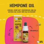 Olej k péči o pokožku psů s konopným olejem, 10 ml – Excellent Pets HempOne Oil - Obrázek 2