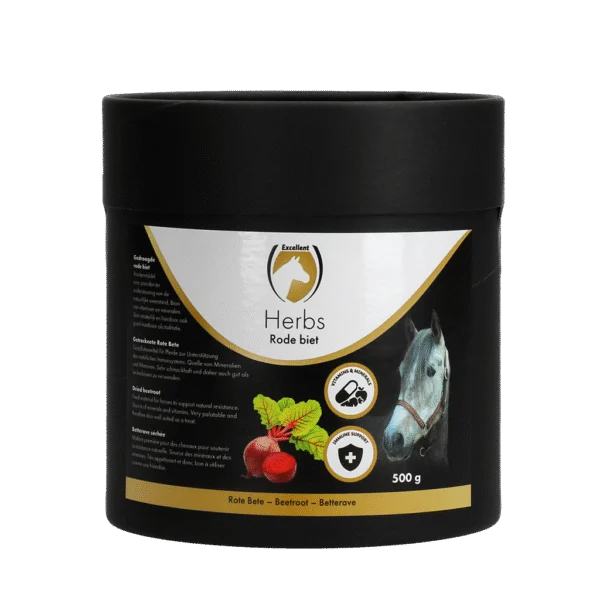 Červená řepa pro koně s minerály a vitamíny, 500 g – Excellent Horse Herbs Červená řepa