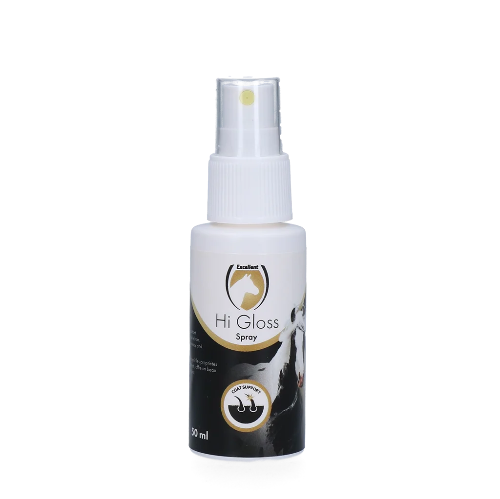 Lesk ve spreji na hřívu a ocas, rozčesávací, 50 ml – Excellent Horse Hi Gloss Spray - Obrázek 1