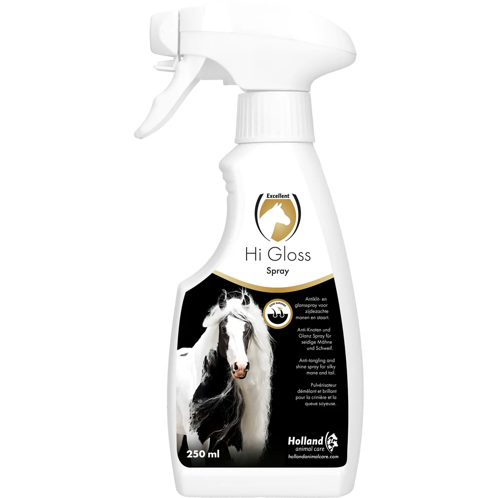 Rozčesávací lesk na hřívu a ocas, 250 ml – Excellent Horse Hi Gloss Spray - Obrázek 1