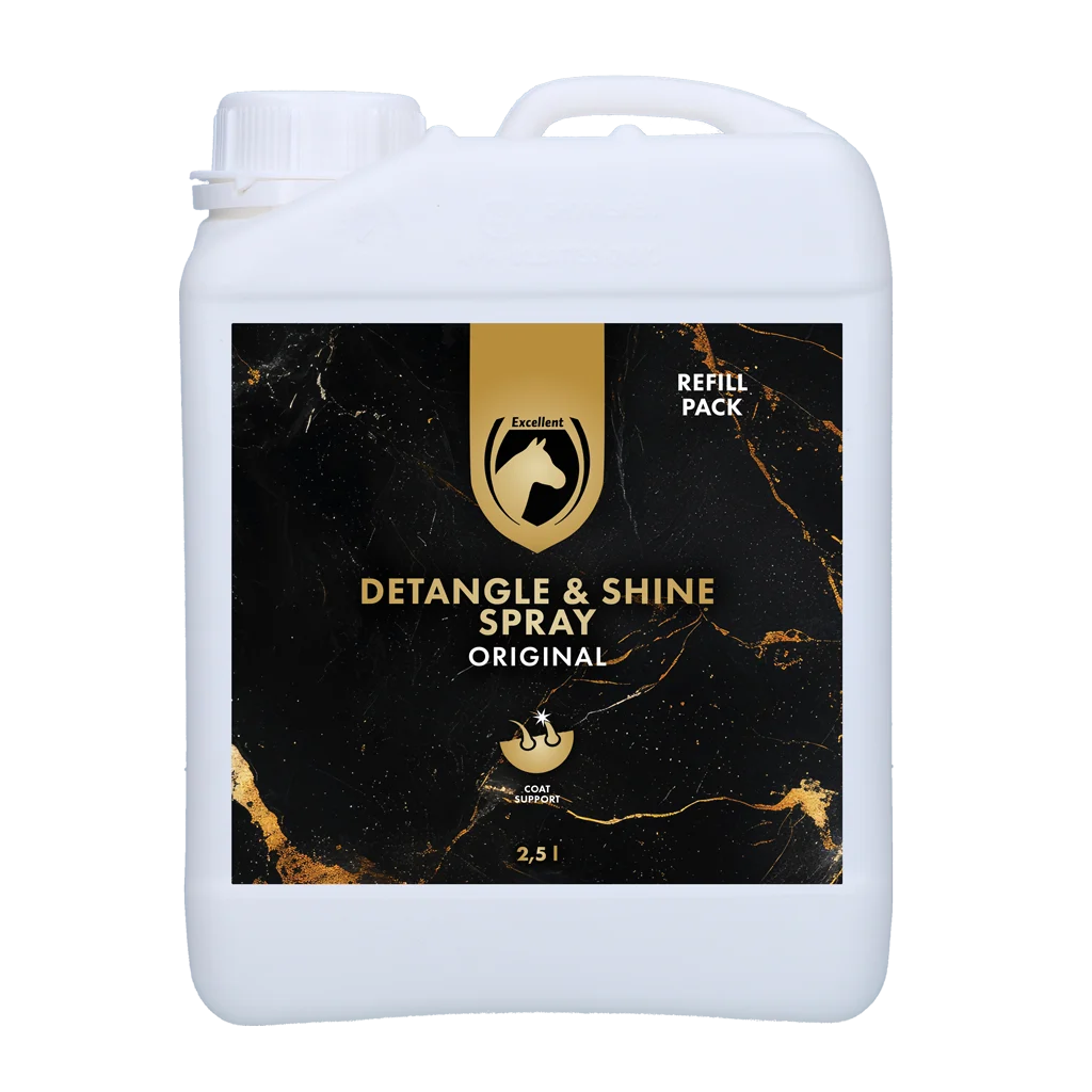 Sprej na hřívu a ocas, k rozčesávání, 2,5 l – Excellent Horse Hi Gloss Spray Refill - Obrázek 1