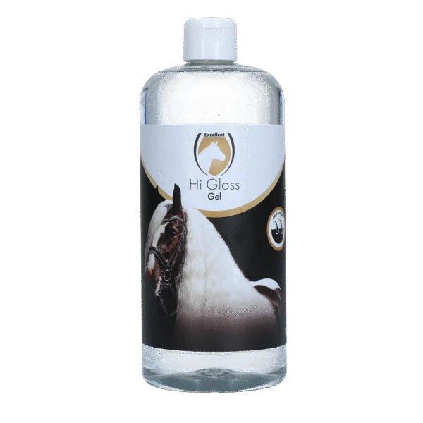 Gel pro lesk hřívy a ocasu, 1 l – Excellent Horse Hi Gloss Gel