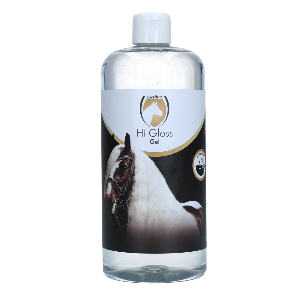 Gel pro lesk hřívy a ocasu, 1 l – Excellent Horse Hi Gloss Gel - Obrázek 1