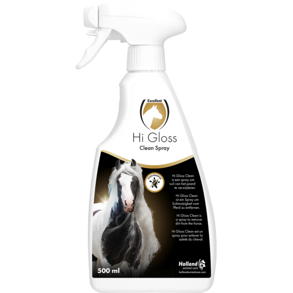 Suchý šampon pro koně s kondicionérem, 500 ml – Excellent Horse Hi Gloss Clean Spray