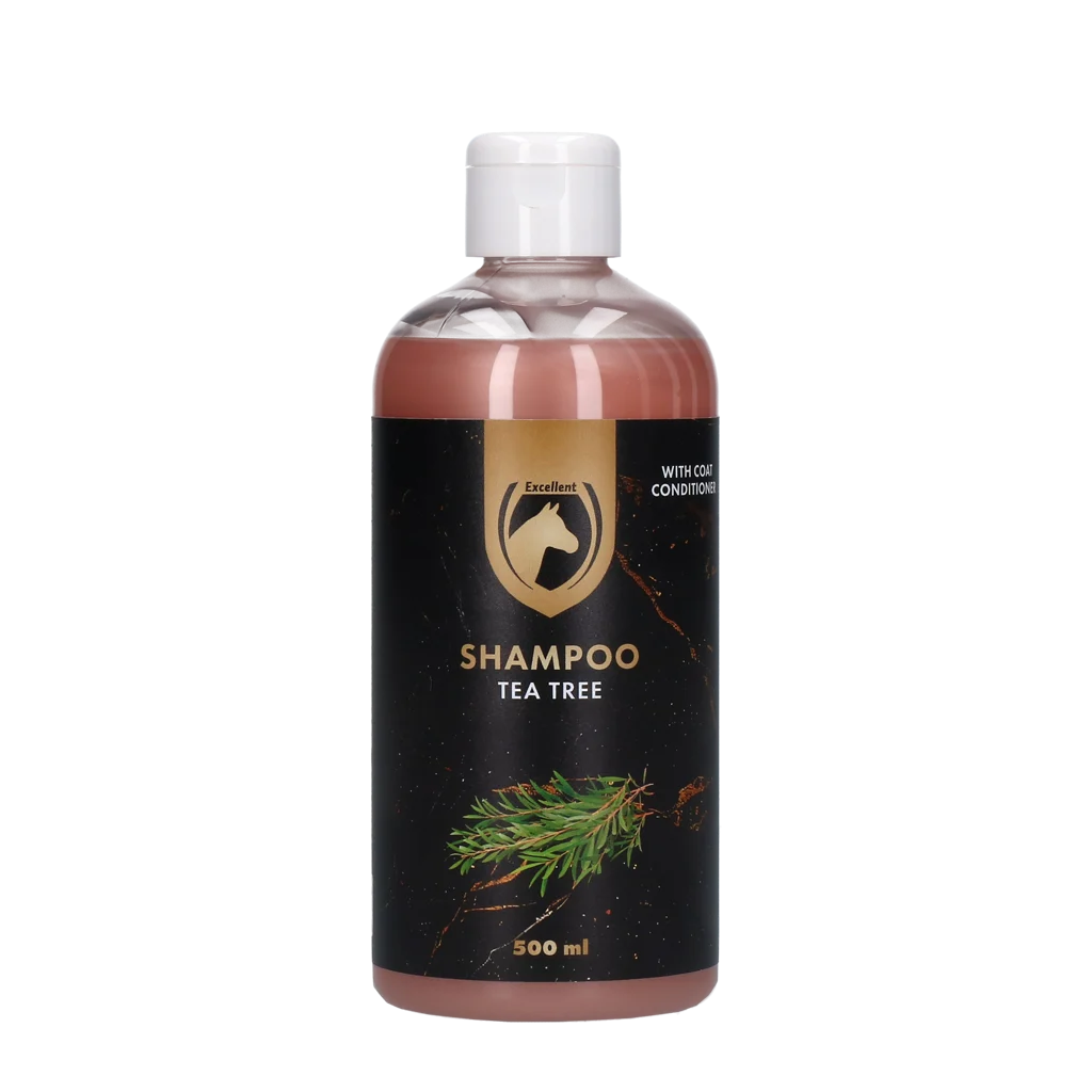 Koňský šampon pro lesklou srst, 500 ml – Excellent Horse Hi Gloss Shampoo Tea Tree - Obrázek 1