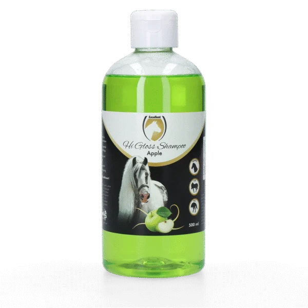 Koňský šampon pro lesklou srst, Apple, 500 ml – Excellent Horse Hi Gloss Shampoo