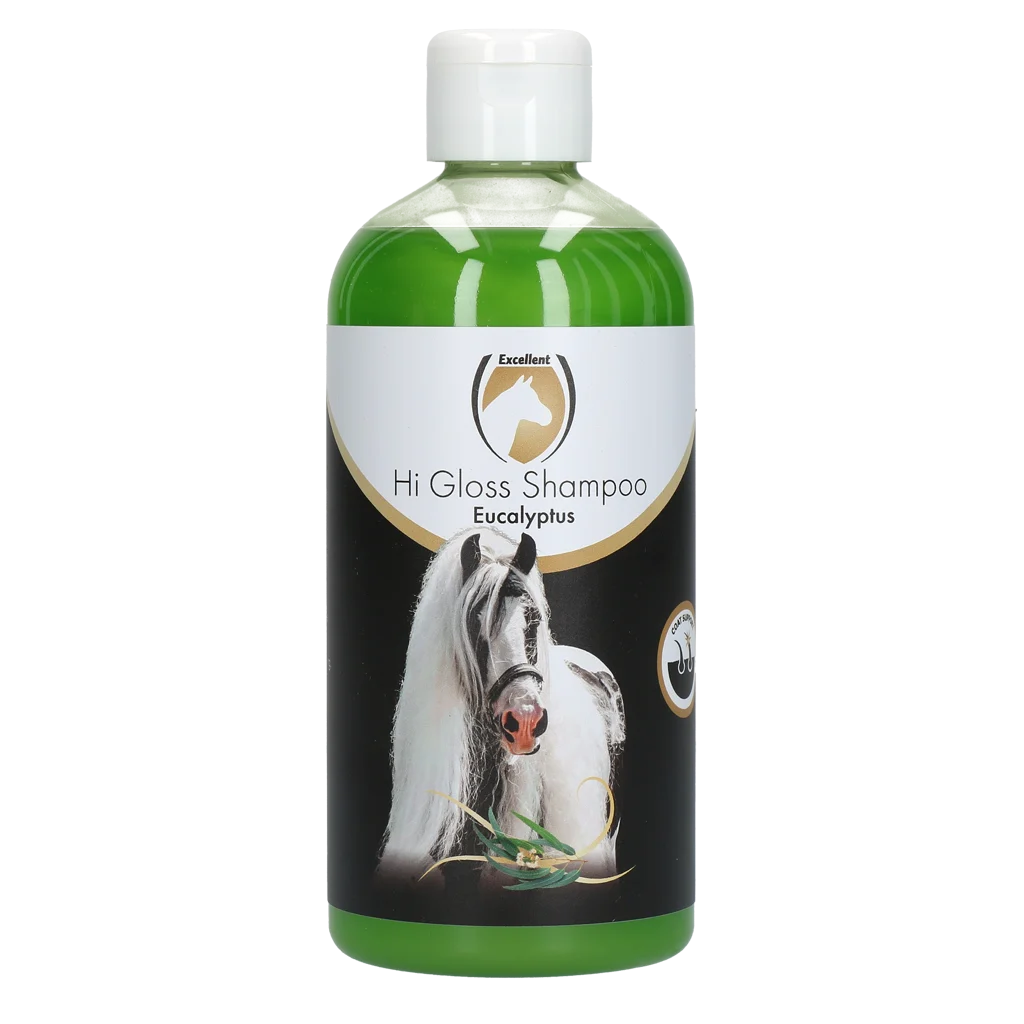 Šampon pro lesklou srst koní, 500 ml – Excellent Horse Hi Gloss Shampoo Eucalyptus - Obrázek 1
