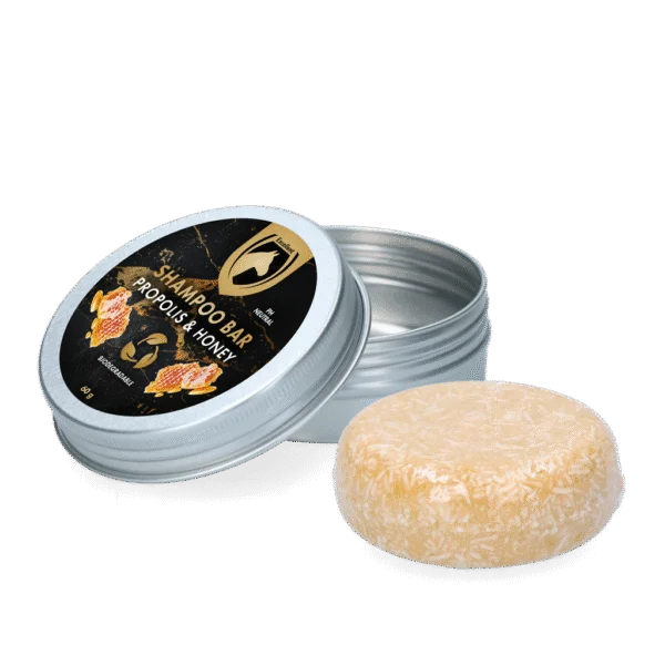 Tuhý šampon pro koně s kondicionérem, propolisem a medem, 60 g – Excellent Horse Hi Gloss Shampoo Bar