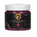 Růžový třpytivý lak na kopyta, 150 ml – Excellent Horse Hi Gloss Glitter Hoof Polish