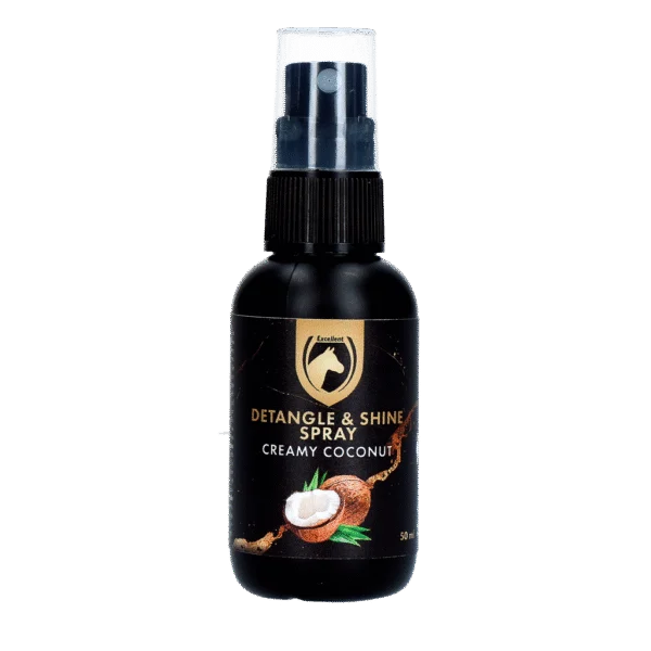 Sprej proti zacuchávání hřívy a ocasu, Creamy Coconut, 50 ml – Excellent Horse Detangle & Shine Spray