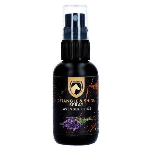 Rozčesávací sprej na hřívu a ocas, 50 ml – Excellent Horse Detangle & Shine Spray Lavender Fields