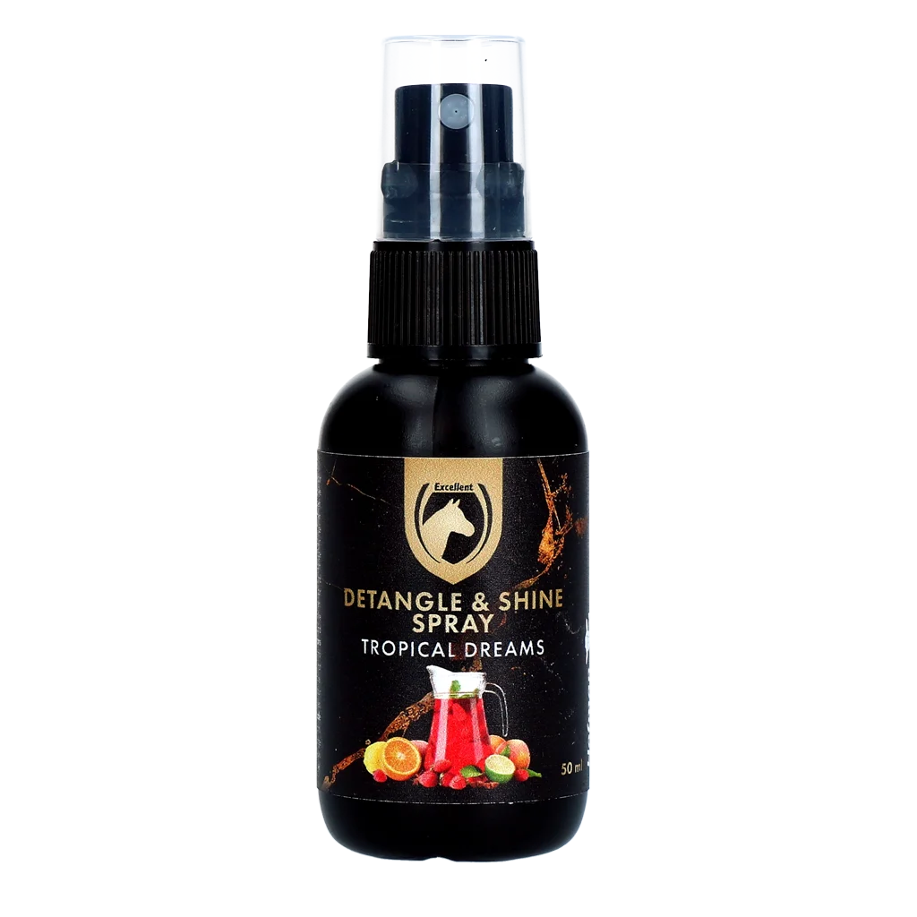 Sprej na rozčesávání hřívy a ocasu, dárková sada 5 x 50 ml – Excellent Horse Detangle & Shine Spray - Obrázek 5
