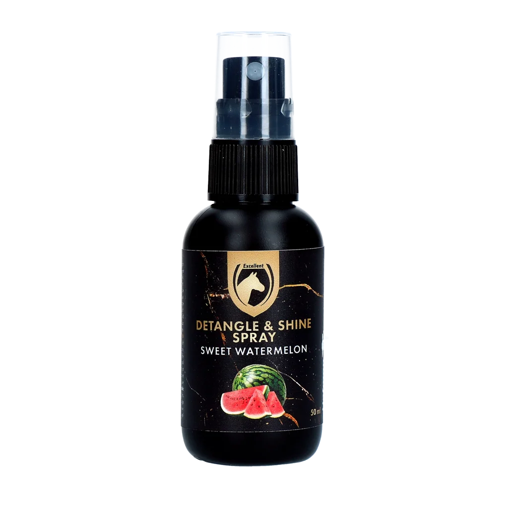 HIGL8060W.png Sprej proti zacuchávání hřívy a ocasu, 50 ml – Excellent Horse Detangle & Shine Spray Sweet Watermelon - Obrázek 1