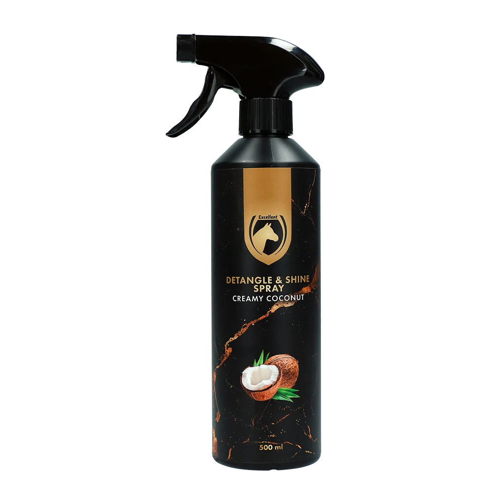 Sprej proti zacuchání hřívy a ocasu, 500 ml – Excellent Horse Detangle & Shine Spray Creamy Coconut - Obrázek 1