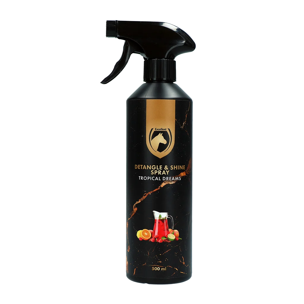 Sprej proti zacuchání hřívy a ocasu, 500 ml – Excellent Horse Detangle & Shine Spray Tropical Dreams - Obrázek 1