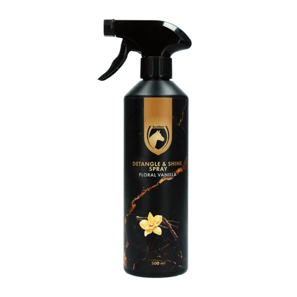 Sprej proti zacuchání hřívy a ocasu, 500 ml – Excellent Horse Detangle & Shine Spray Floral Vanilla
