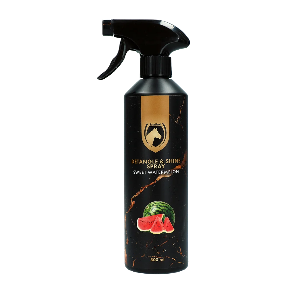 Sprej proti zacuchání hřívy a ocasu, 500 ml – Excellent Horse Detangle & Shine Spray Sweet Watermelon - Obrázek 1