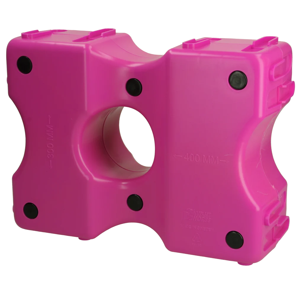 Plastové kavaletové bloky, růžové, 2 kusy, 40 x 30 x 15 cm – Vplast Cavaletti - Obrázek 2
