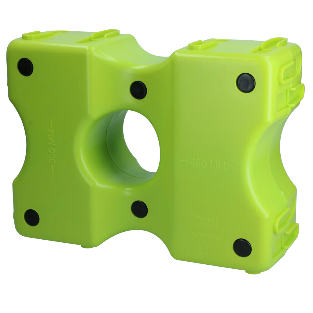 Plastové kavaletové bloky, zelené, 2 kusy, 40 x 30 x 15 cm – Vplast Cavaletti - Obrázek 2