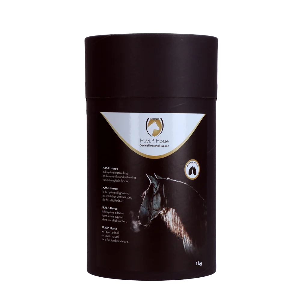 Doplněk pro podporu dýchacích cest koní s bylinami, 1 kg – Excellent Horse H.M.P. Powder - Obrázek 1