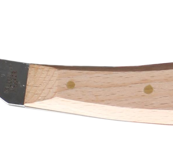 Úzký kopytní nůž se světle hnědou rukojetí, dodatečně nabroušený VC 320 "R"