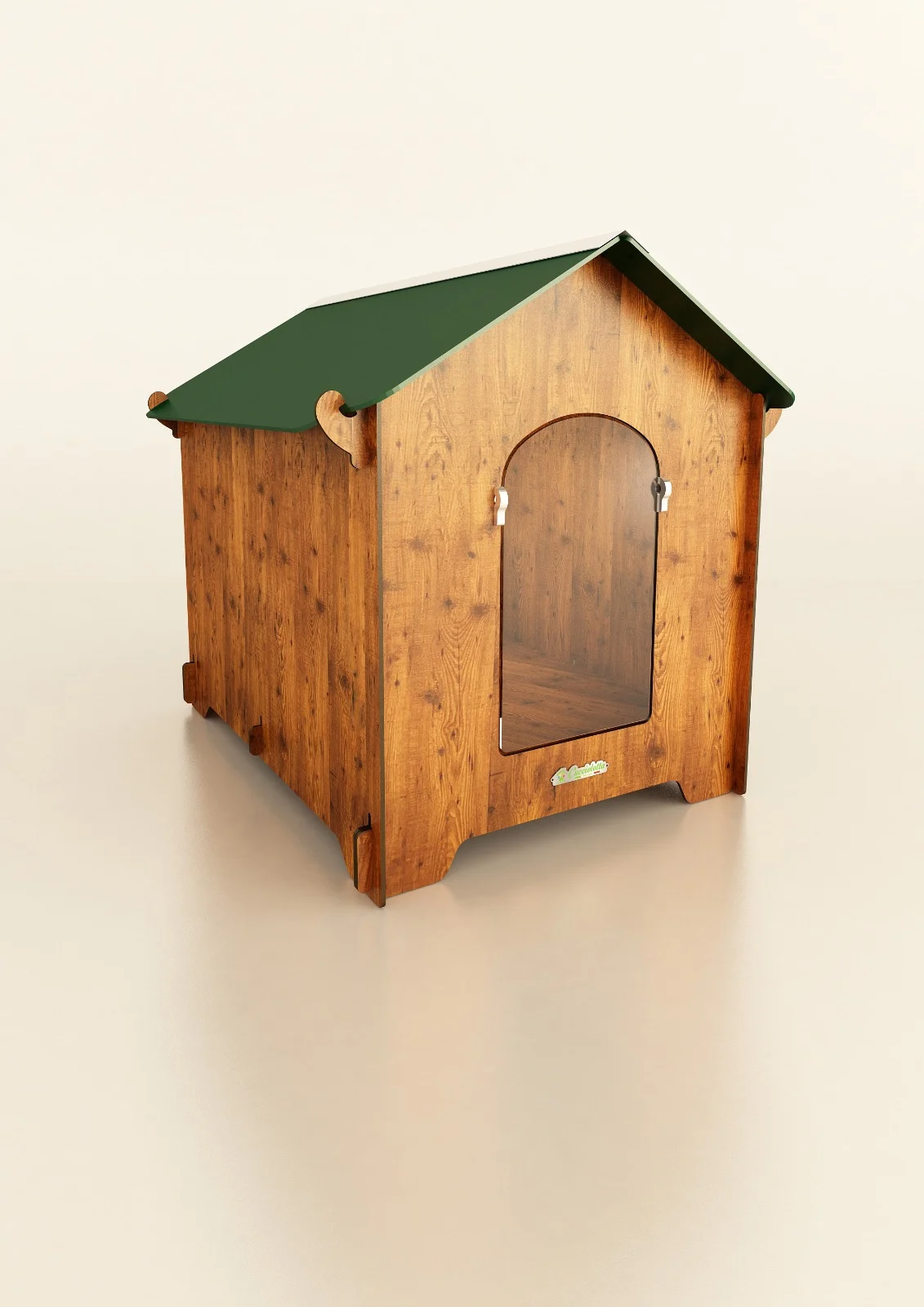 HOND904.jpg Psí bouda XL z HPL, 95 x 110 x 89 cm – Cucciolotta Classic - Obrázek 1