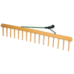 Hrábě na seno s lištou na urovnávání, šířka 64 cm, 16 zubů, bez násady