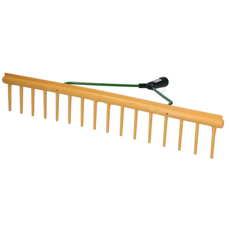 Hrábě na seno s lištou na urovnávání, šířka 64 cm, 16 zubů, bez násady
