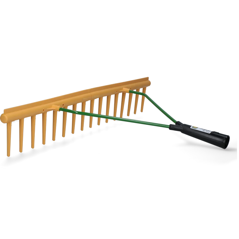 Hrábě na seno s lištou na urovnávání, šířka 64 cm, 16 zubů, bez násady - Obrázek 2