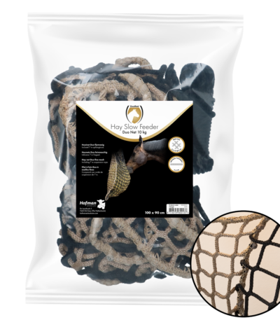 Síť na seno pro koně Slowfeeder, 10 kg, velikost ok 60/45 mm – Hay Slow Feeder