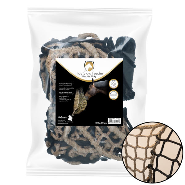 Síť na seno pro koně Slowfeeder, 10 kg, velikost ok 60/45 mm – Hay Slow Feeder