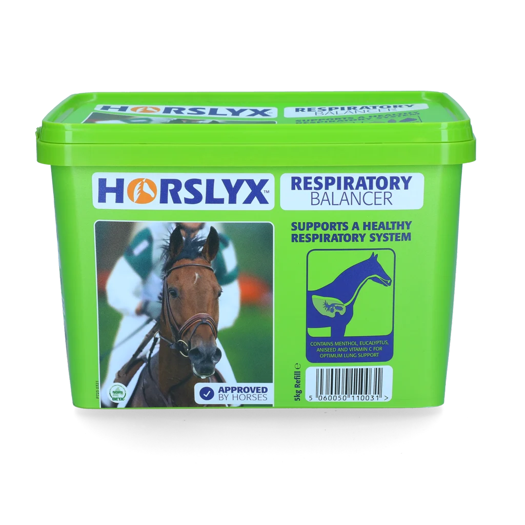 Lízací kámen pro koně jako odměna, 5 kg – Horslyx Respiratory Balancer - Obrázek 1
