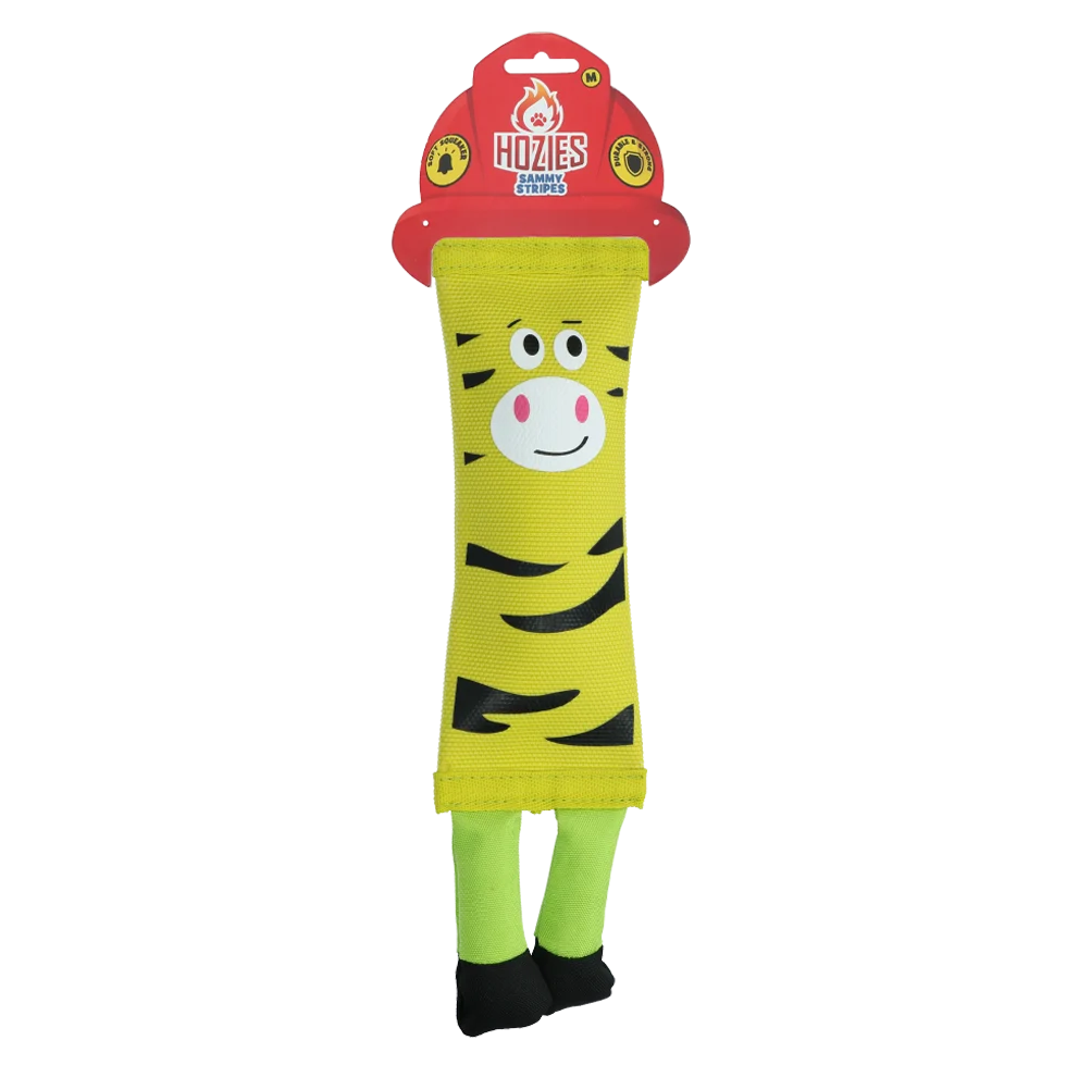 Psí hračka z hasičské hadice – Hozies Sammy Stripes M - Obrázek 1