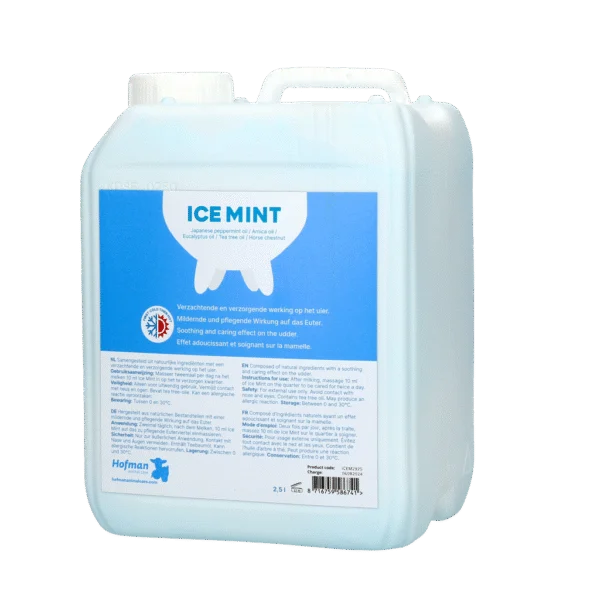 Gel na vemena s mátovým olejem, 2,5 l a dávkovací pumpička – Vet Animal Care Ice Mint