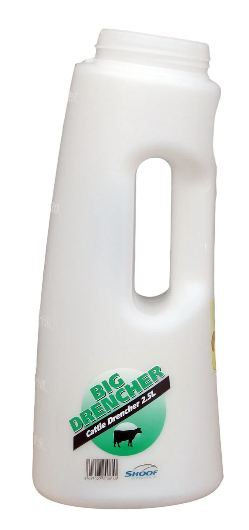 Drenčovací láhev Easy Drencher Big pro skot a telata, kompletní, 2,5 l, zelená - Obrázek 2