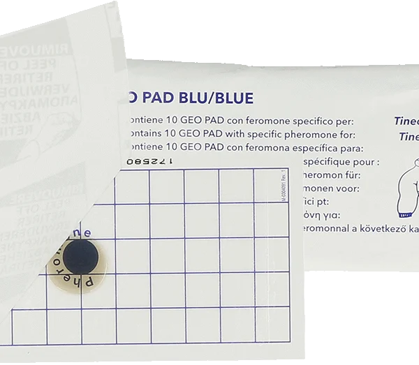 Lepicí deska na šatní moly s feromonem, 13 x 6 cm, 10 ks – Hofman Pest Control Geo