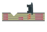 Izolátor pro pásku o šířce 40 mm s pryžovou a uhlíkovou vložkou, 10 kusů – ZoneGuard Dura-Lock - Obrázek 3
