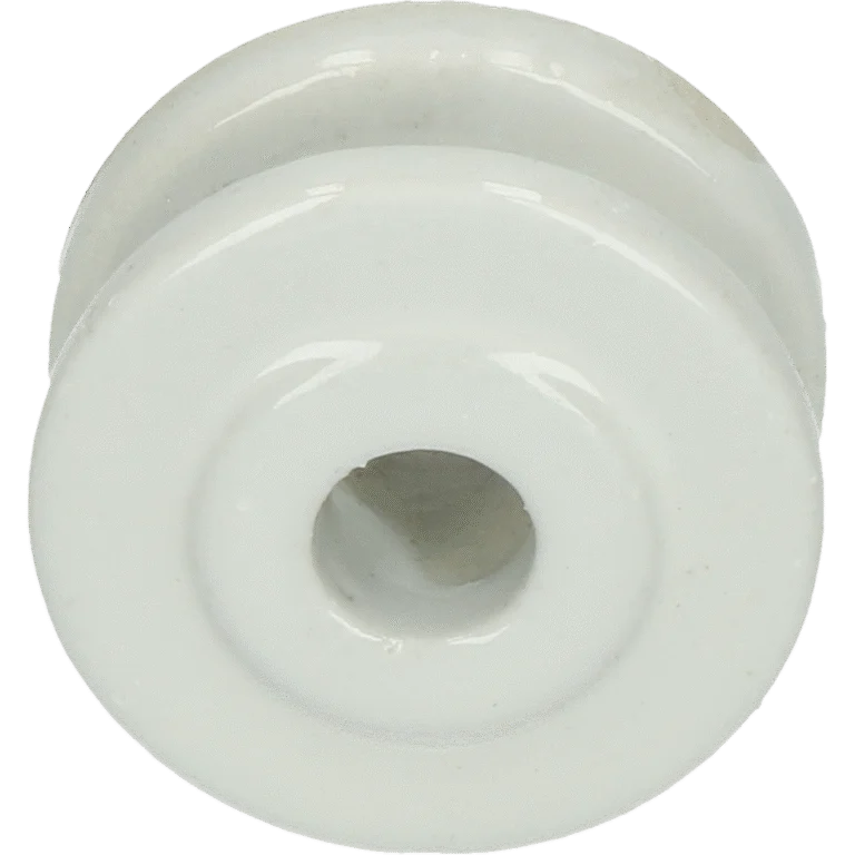 Porcelánový rohový izolátor, vnější průměr 50 mm, bílý – ZoneGuard