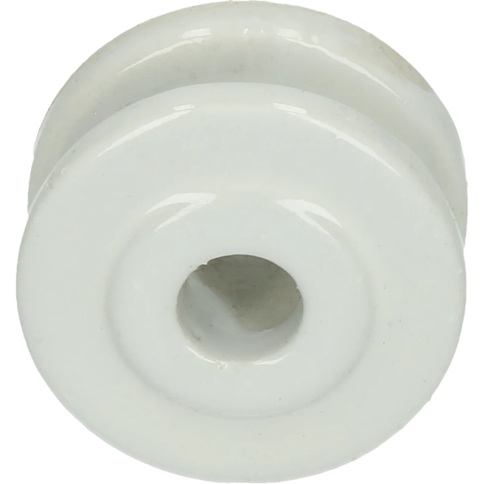 Porcelánový rohový izolátor, vnější průměr 50 mm, bílý – ZoneGuard - Obrázek 1