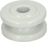Porcelánový rohový izolátor, vnější průměr 50 mm, bílý – ZoneGuard - Obrázek 2