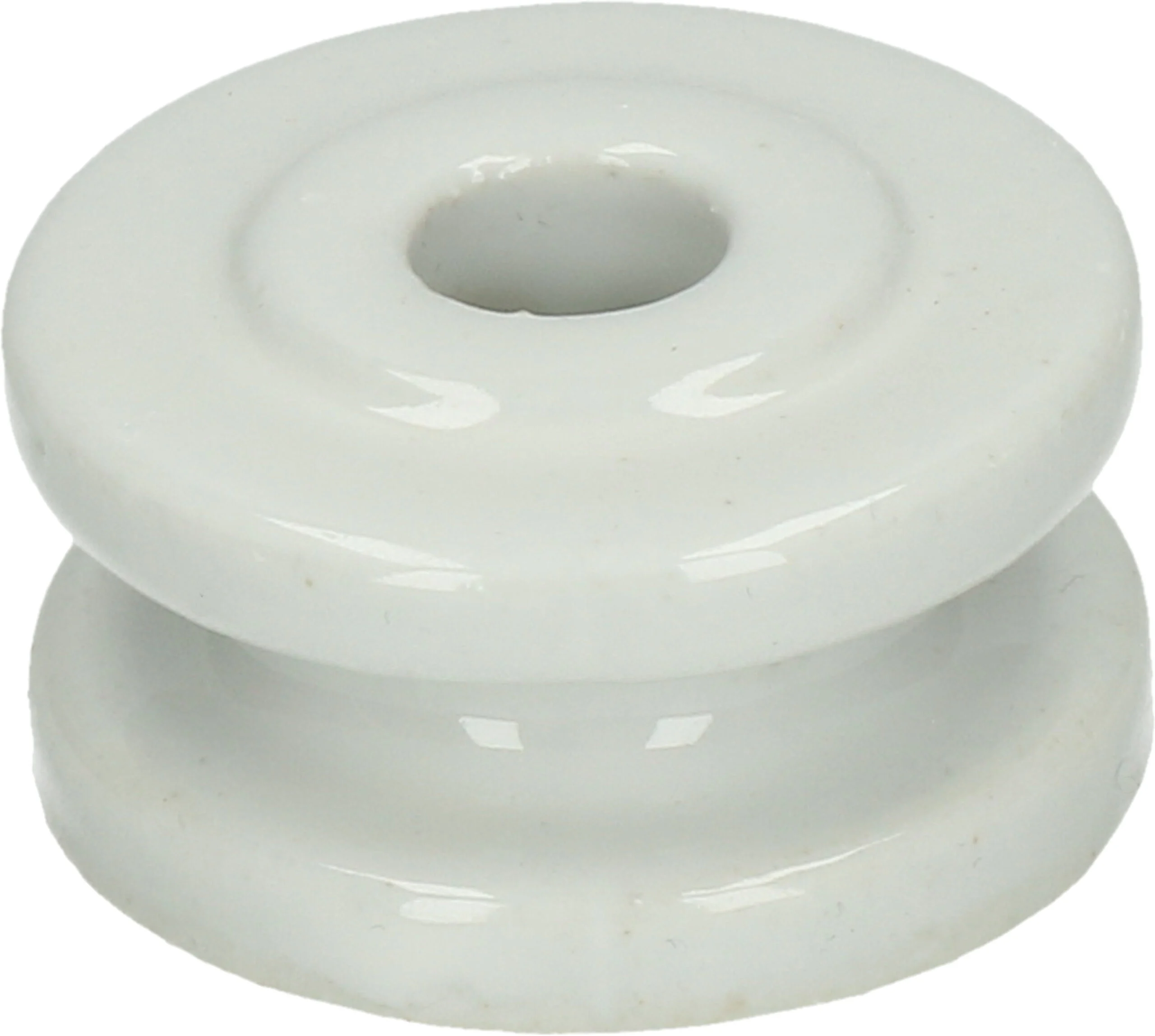 Porcelánový rohový izolátor, vnější průměr 50 mm, bílý – ZoneGuard - Obrázek 2