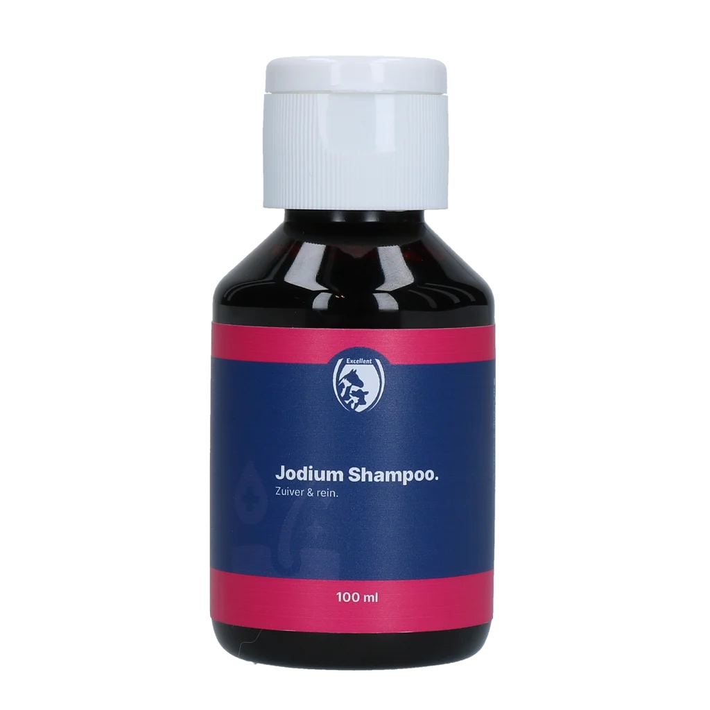 JODI00025.png Jódový šampon na srst a pokožku, 100 ml – Excellent Jodium Shampoo - Obrázek 1